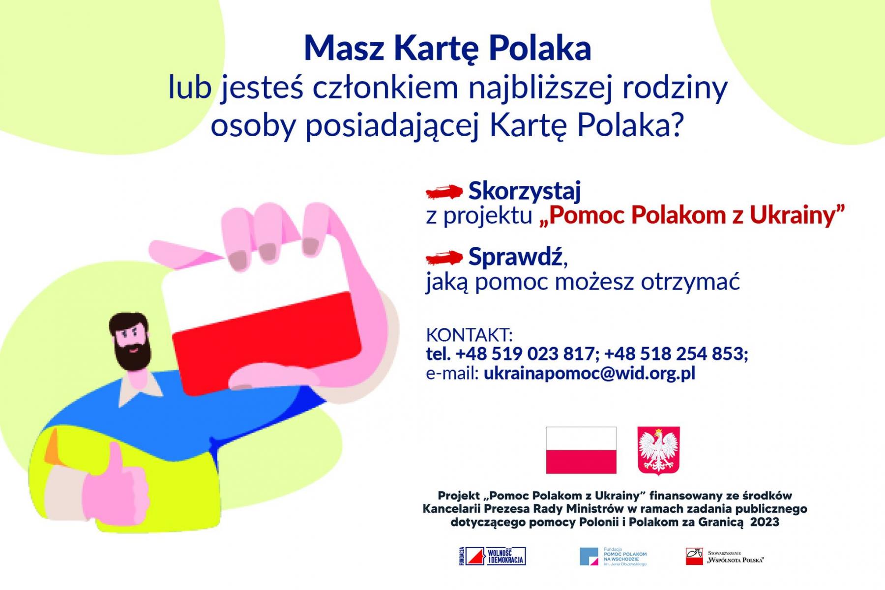 Pomoc Polakom z Ukrainy- projekt Fundacji Wolność i Demokracja