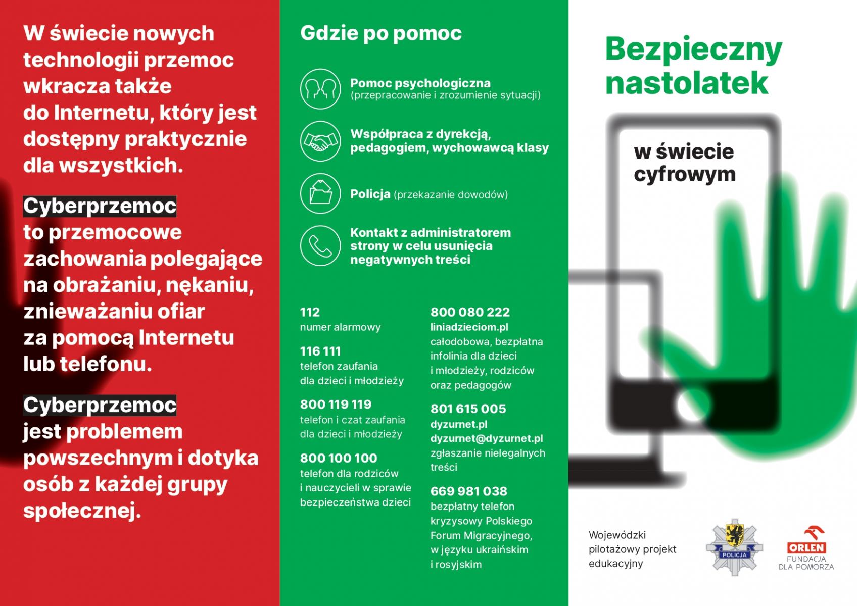 ulotka nt. cyberbezpieczeństwa