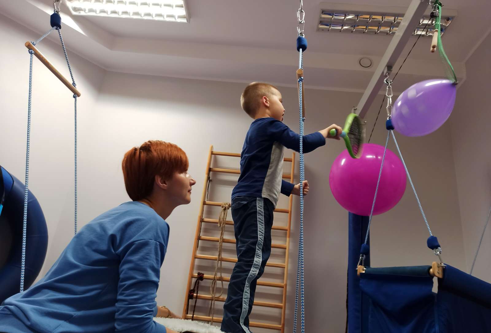 zdjęcie z terapii integracji sensorycznej
