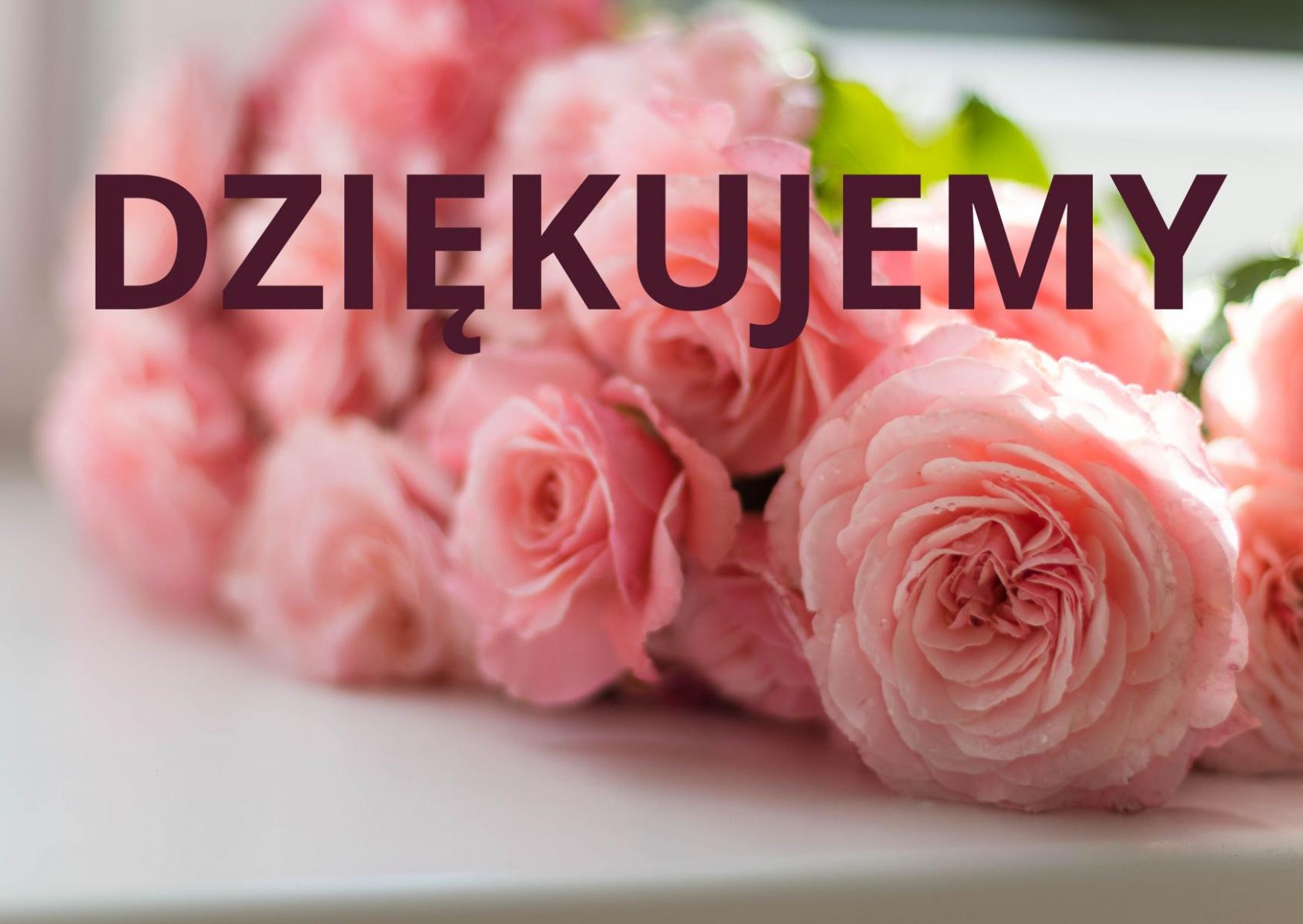 Podziękowanie dla Pani Agaty Sikory