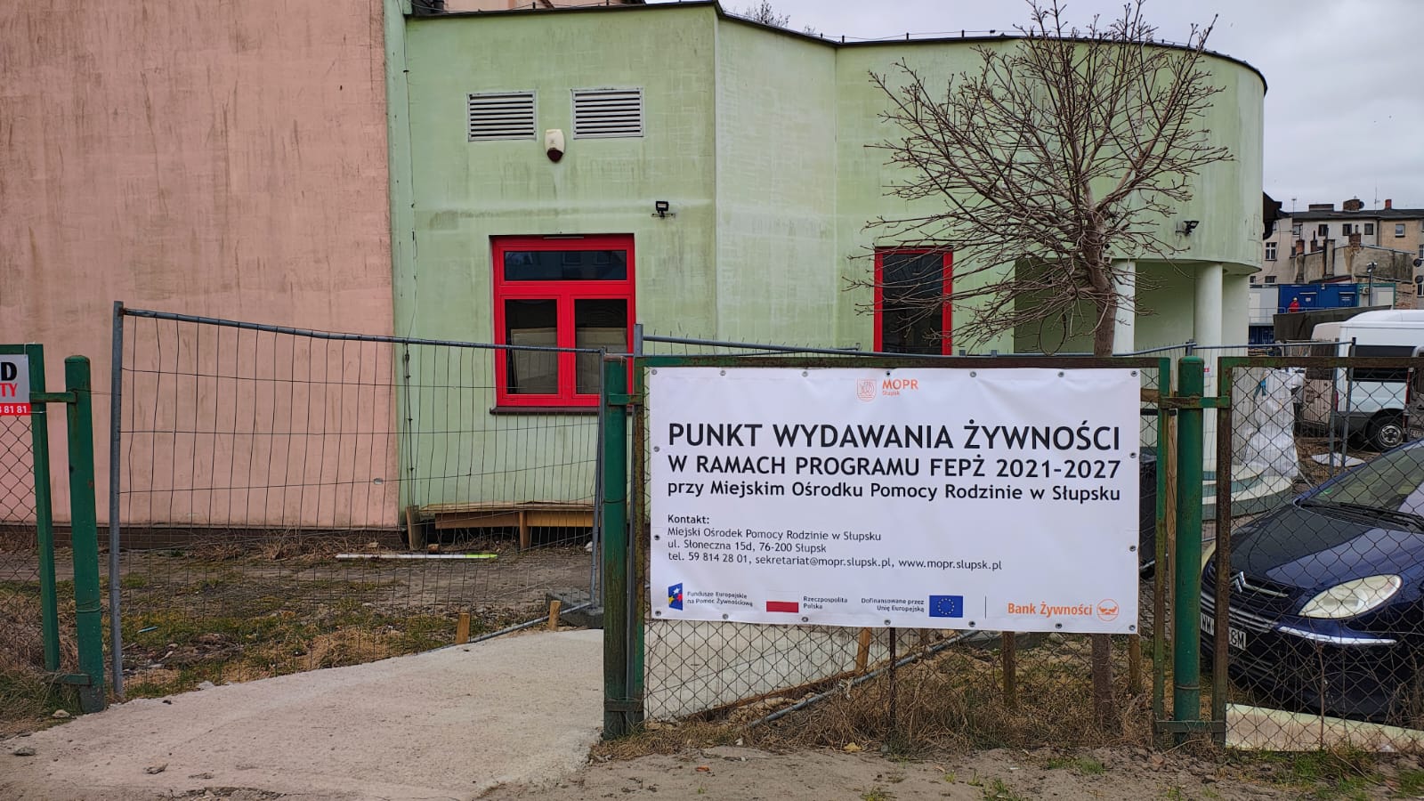 punkt wydawania żywności w ramach programu FEPŻ