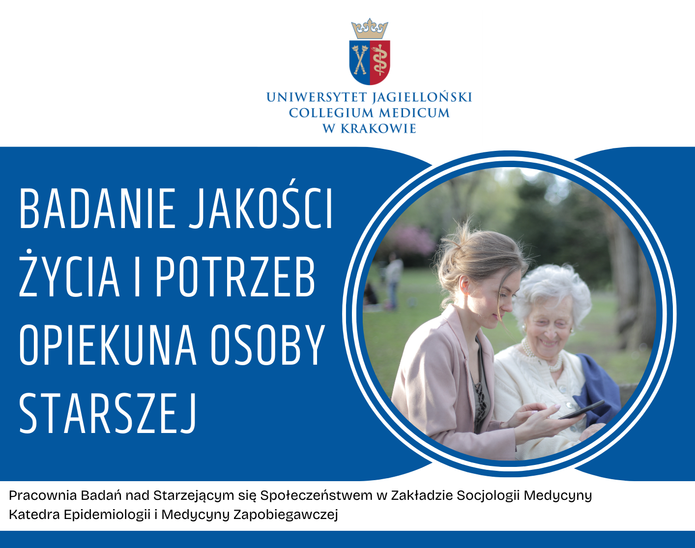 Zachęcamy do wypełnienia anonimowej ankiety dot. badania jakości życia i potrzeb opiekuna osoby starszej