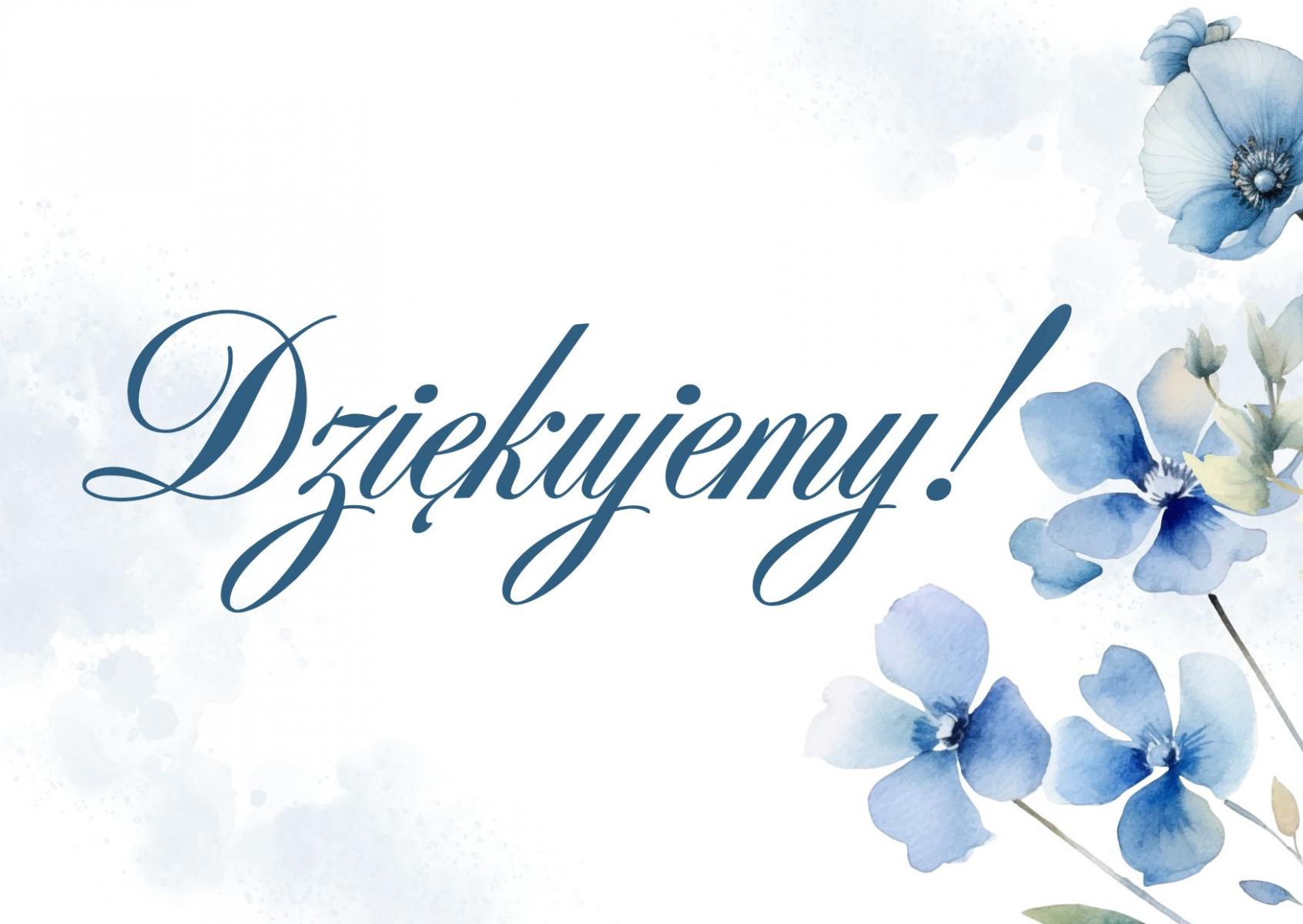 Serdeczne podziękowania