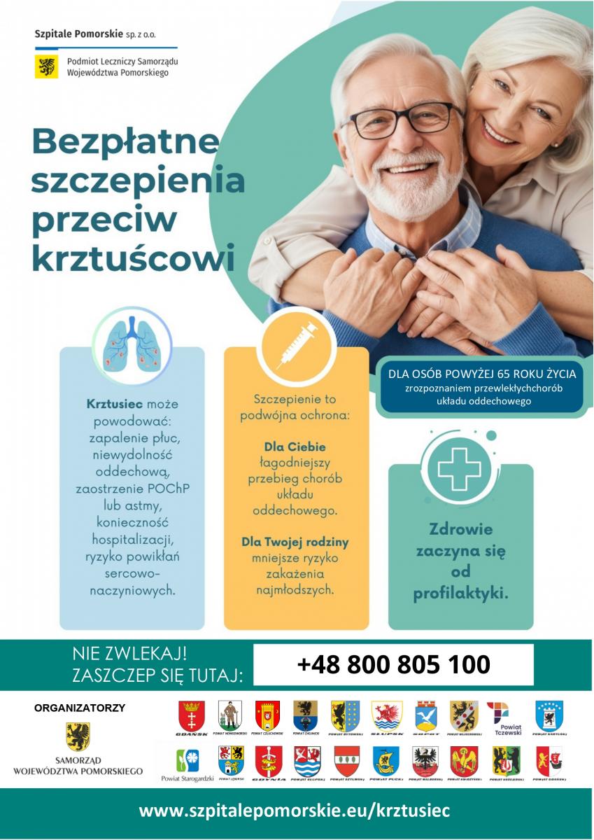 plakat dot. sczepień krztusiec