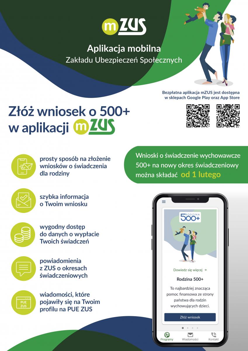 Złoż do ZUS-u wniosek 500+ na nowy okres świadczeniowy