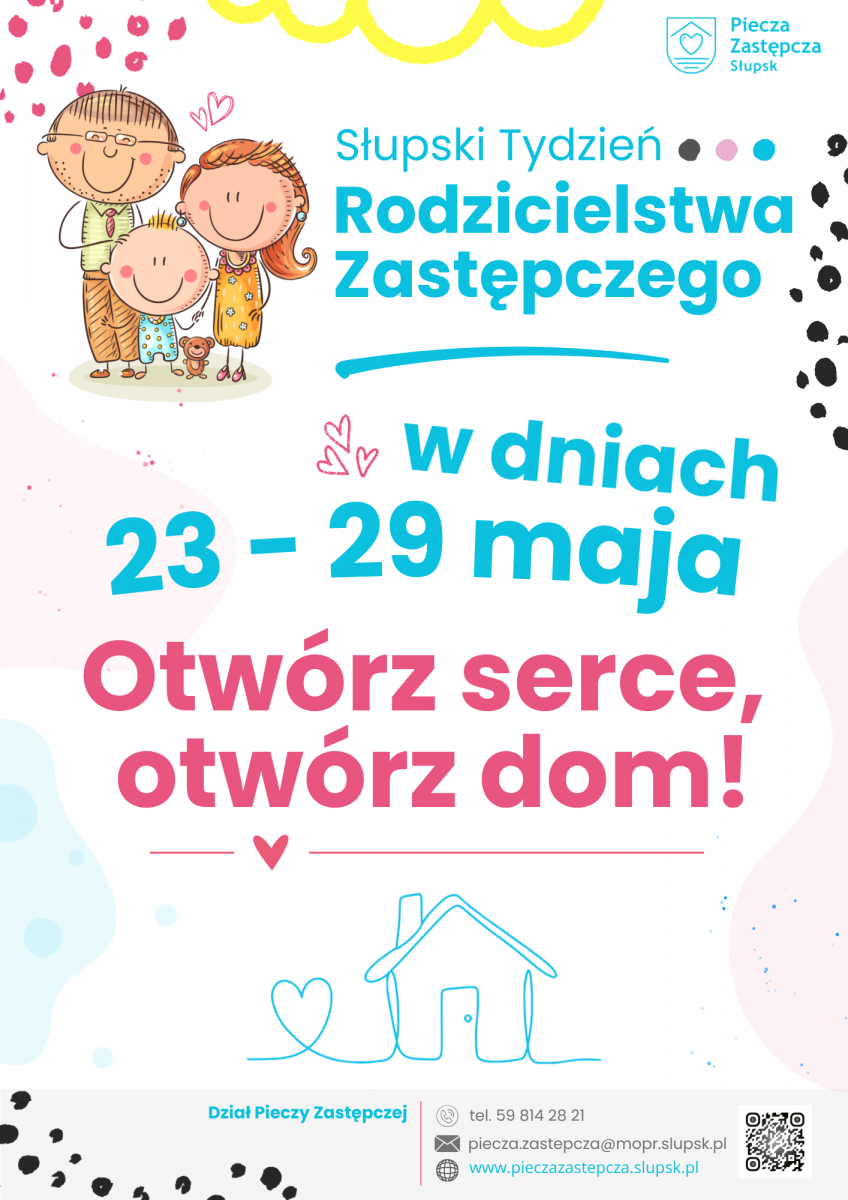 Plakat Słupski Tydzień Rodzicielstwa Zastępczego